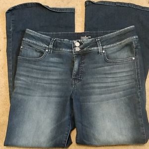 Maurices everflex mid rise flare jeans 14 short